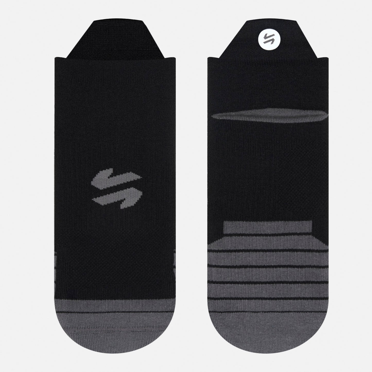 Calcetines Hombre Stride Running Short Socks Negro Vulcano