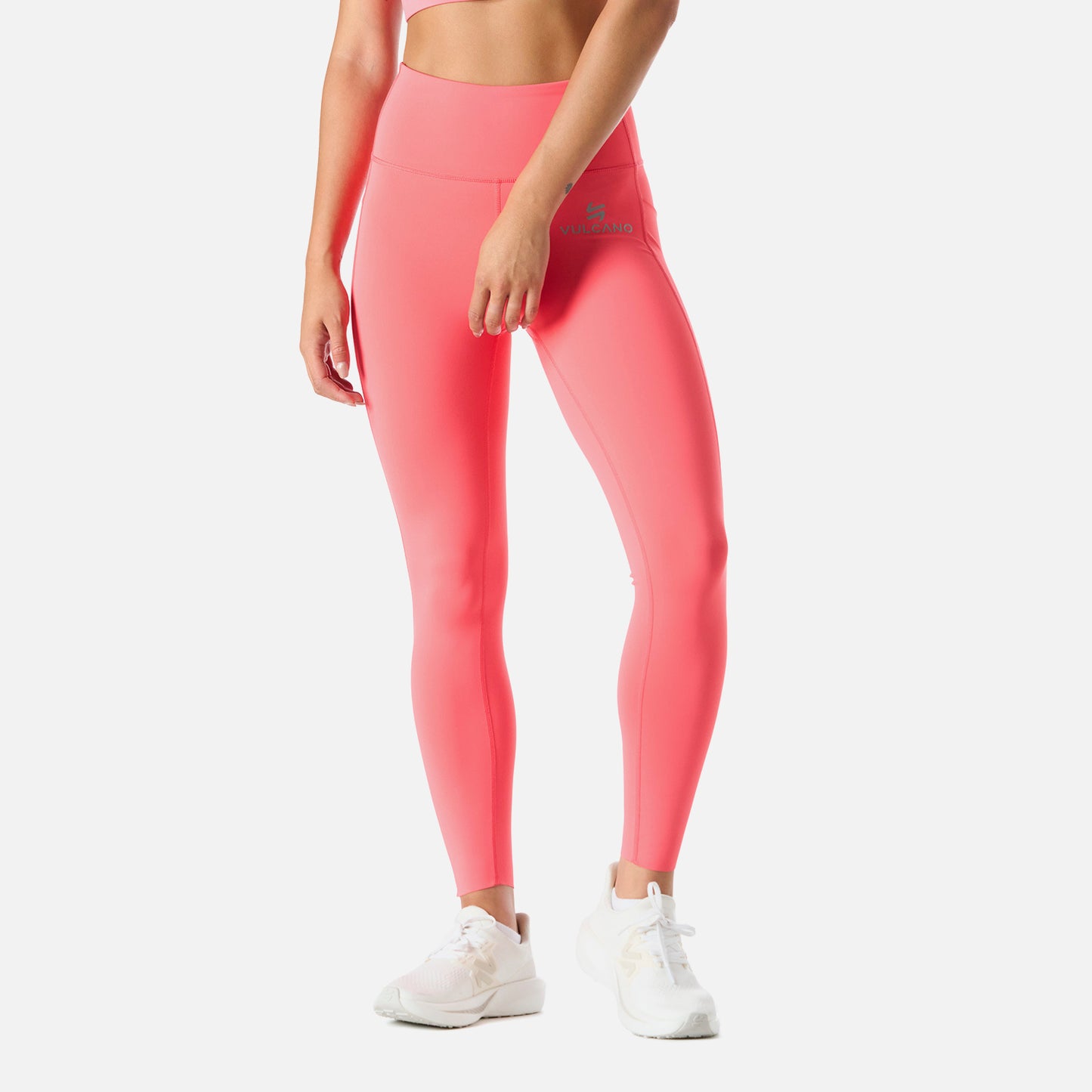 Calza Mujer Built To Move Compressive 7/8 Super High Rise Leggins Coral Vulcano