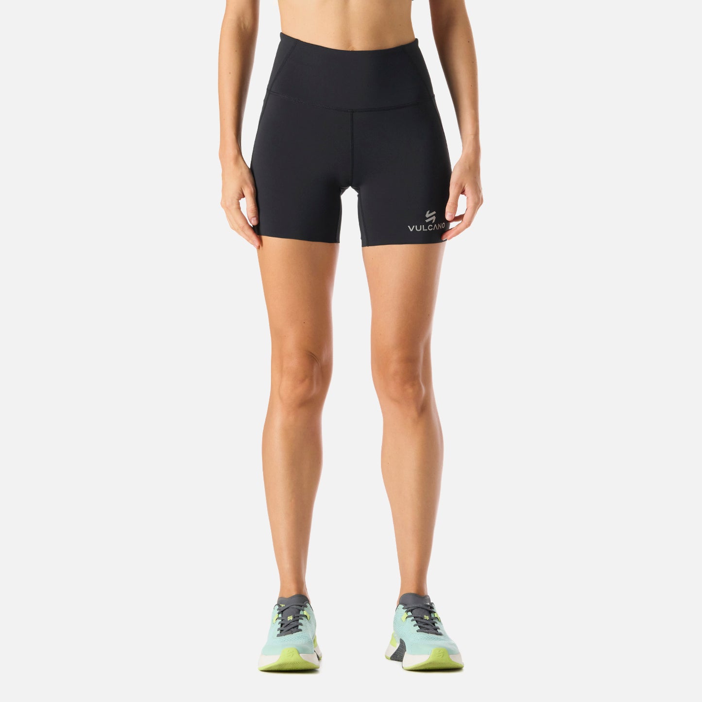 Calza Mujer Built To Move Compressive Short High Rise Leggins Negro Vulcano