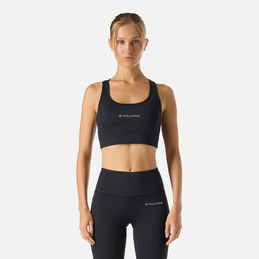 Peto Mujer Built To Move Medium Support Bra Negro Vulcano