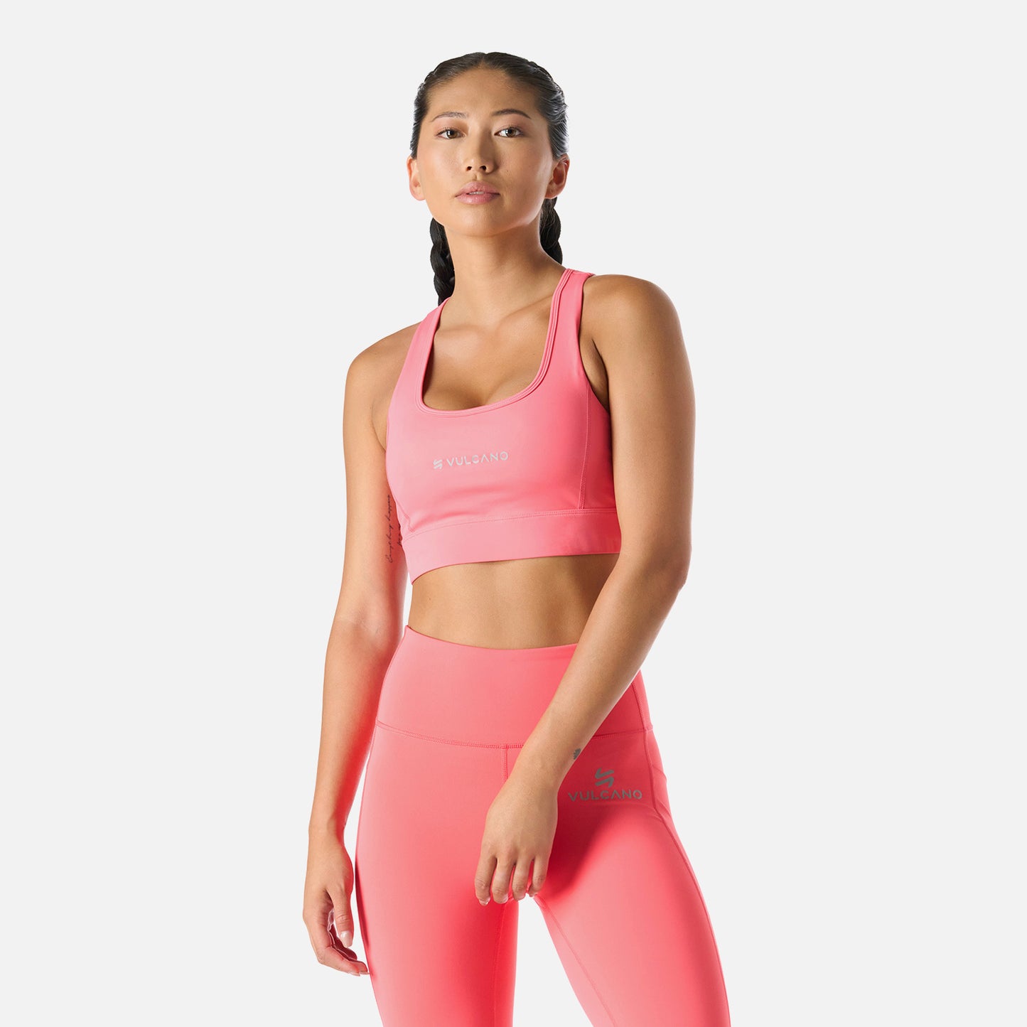 Peto Mujer Built To Move Medium Support Bra Coral Vulcano