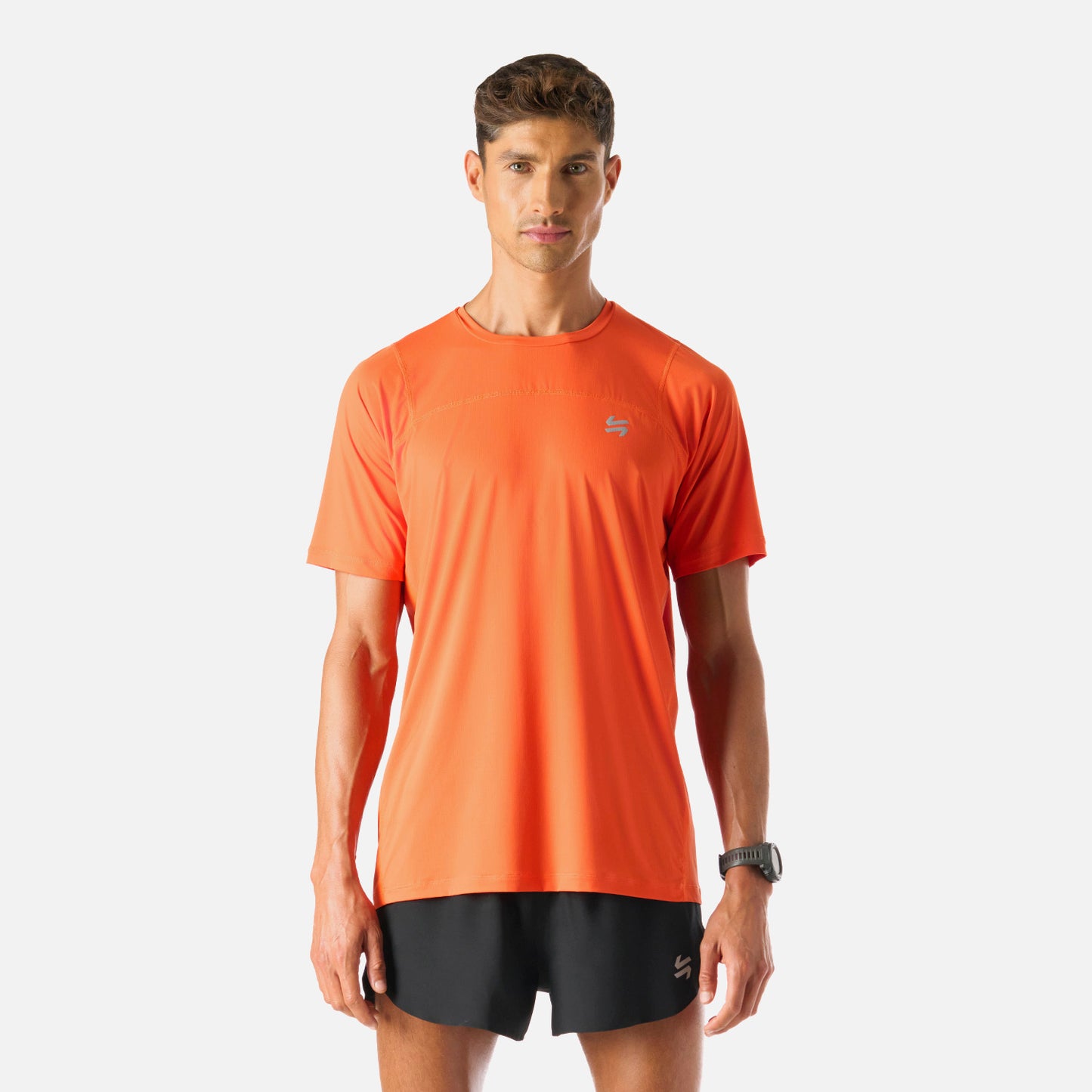 Polera Hombre Built To Move T-Shirt Naranjo Vulcano