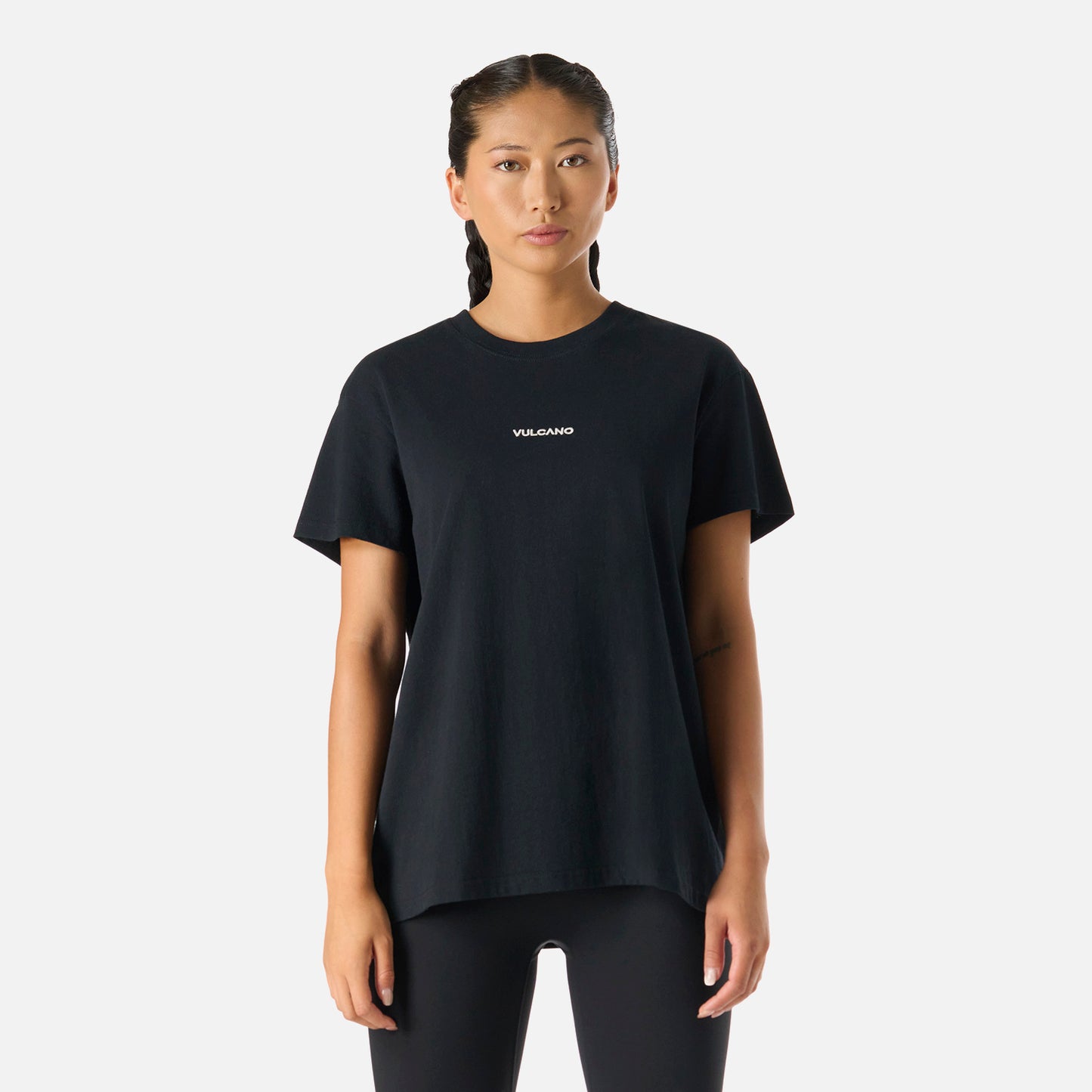 Polera Mujer Cool Down T-Shirt Negro Vulcano