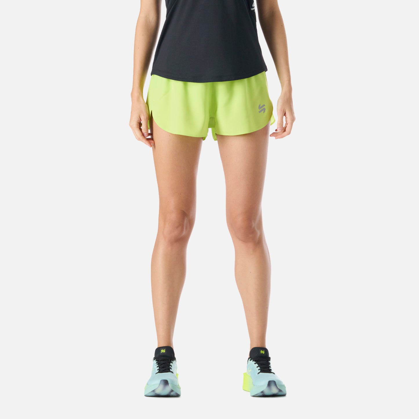 Shorts Mujer Built To Move 3" Shorts Verde Lima Vulcano