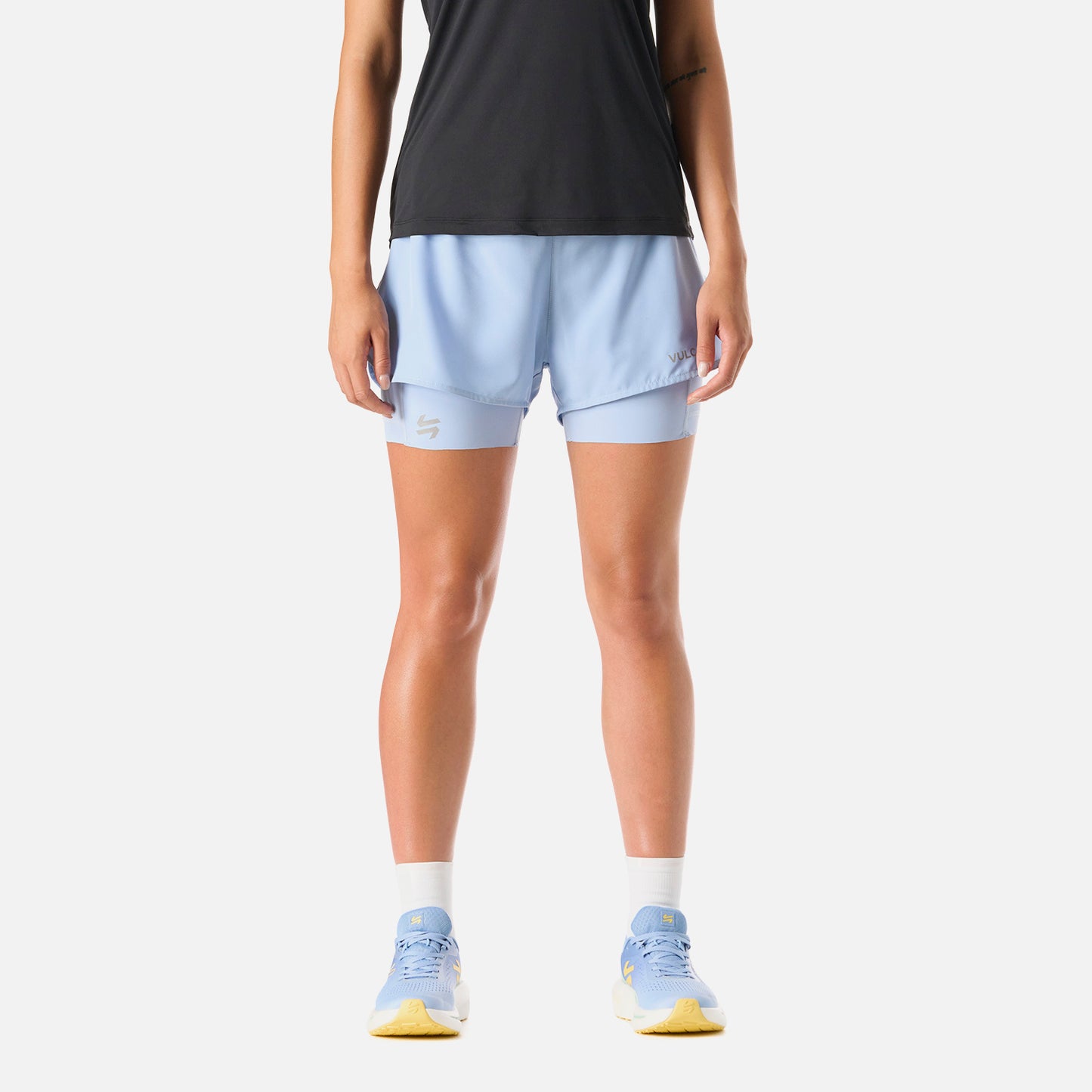 Shorts Mujer Built To Move 2-in-1 2,5" Shorts Celeste Vulcano