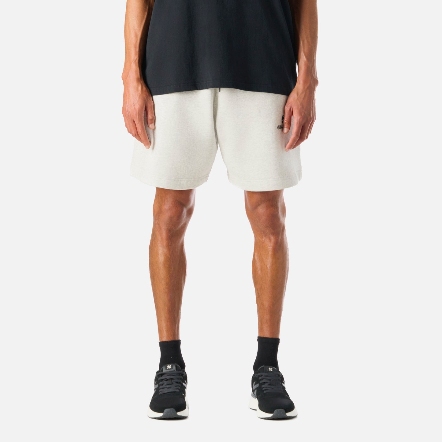 Shorts Hombre Cool Down Shorts Melange Gris Claro Vulcano