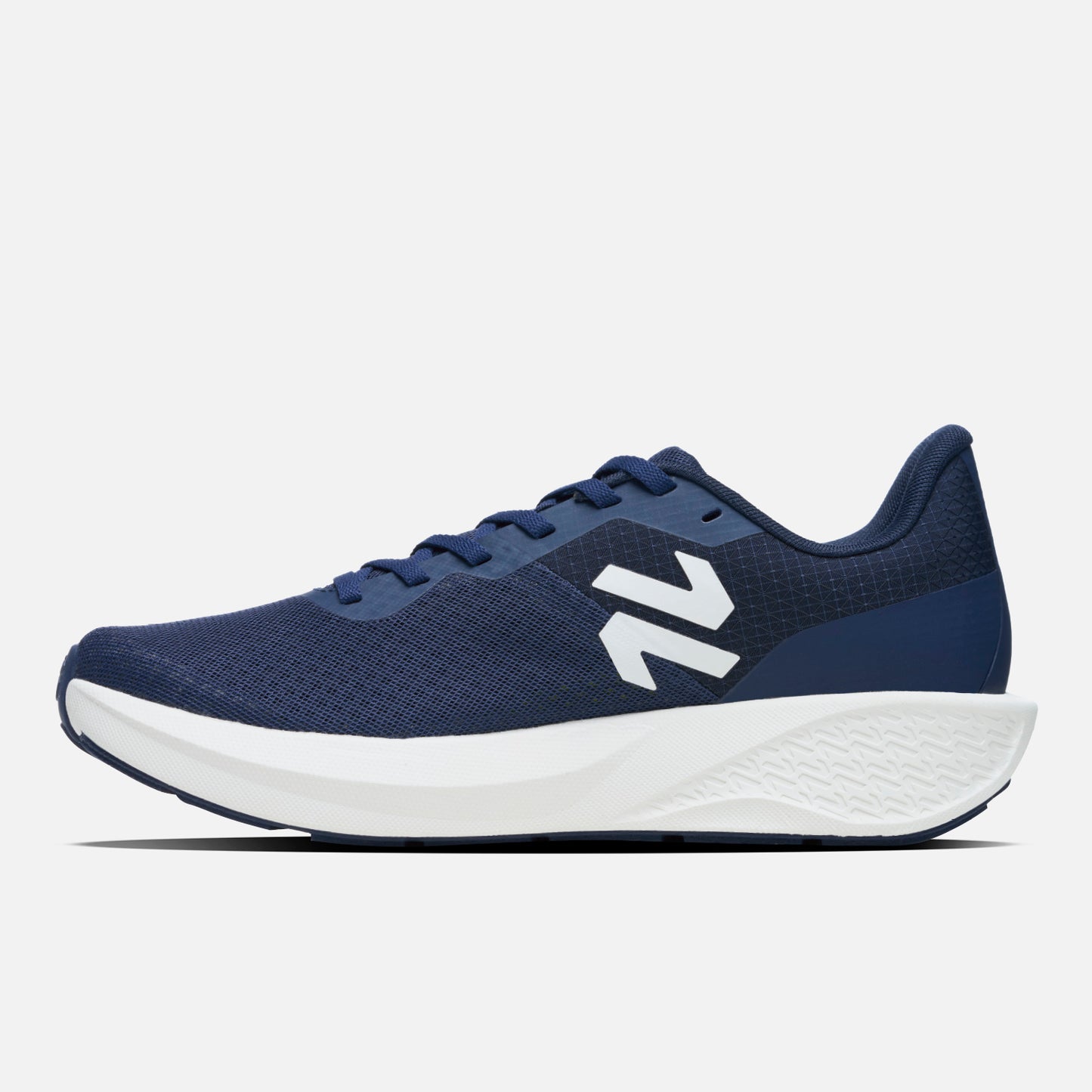 Zapatillas deportivas Ignite Azul Marino Vulcano para hombre, vista lateral con diseño aerodinámico y suela de alto rendimiento.
