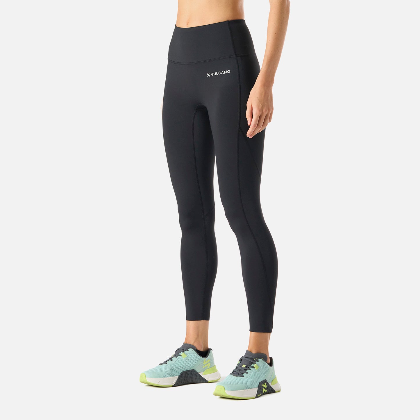 Calza Mujer Built To Move 7/8 High Rise Leggins Negro Vulcano