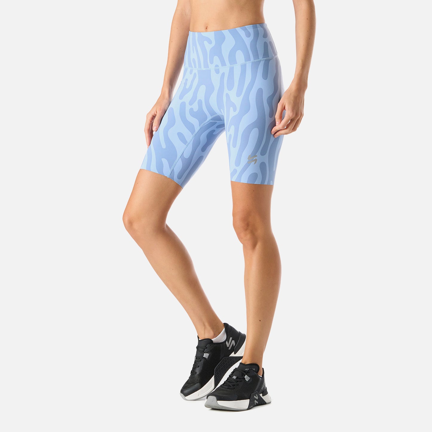 Calza Mujer Tempo Biker Super High Rise Leggins Print Celeste Vulcano