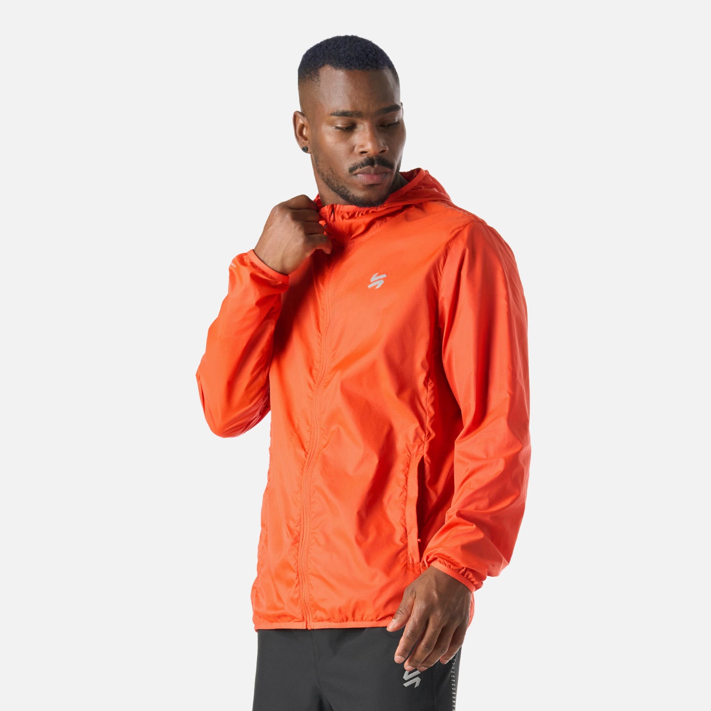 Chaqueta Hombre Built To Move Windbreaker Jacket Naranjo Vulcano