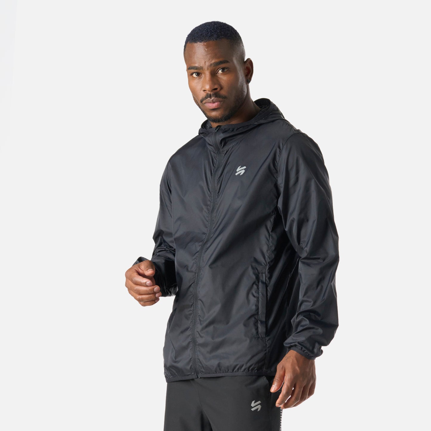 Chaqueta Hombre Built To Move Windbreaker Jacket Negro Vulcano