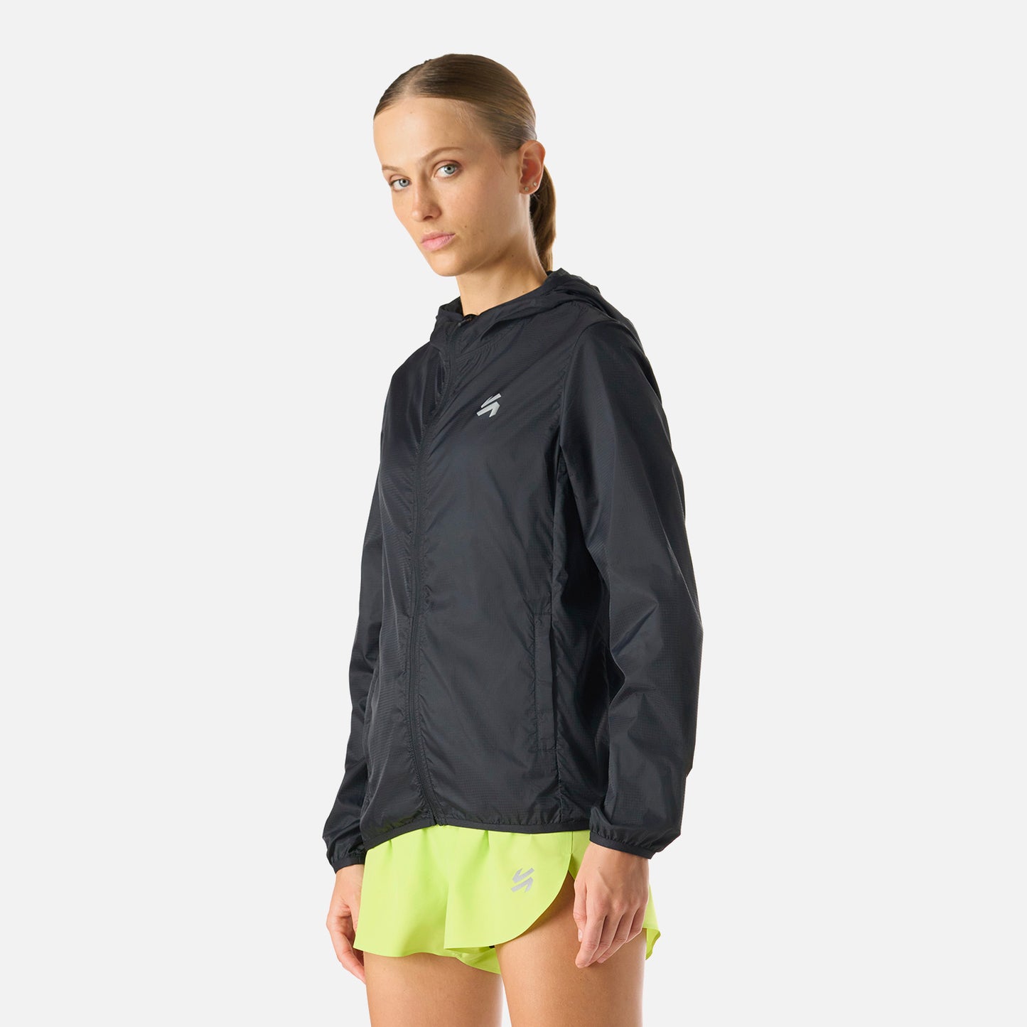 Chaqueta Mujer Built To Move Windbreaker Jacket Negro Vulcano