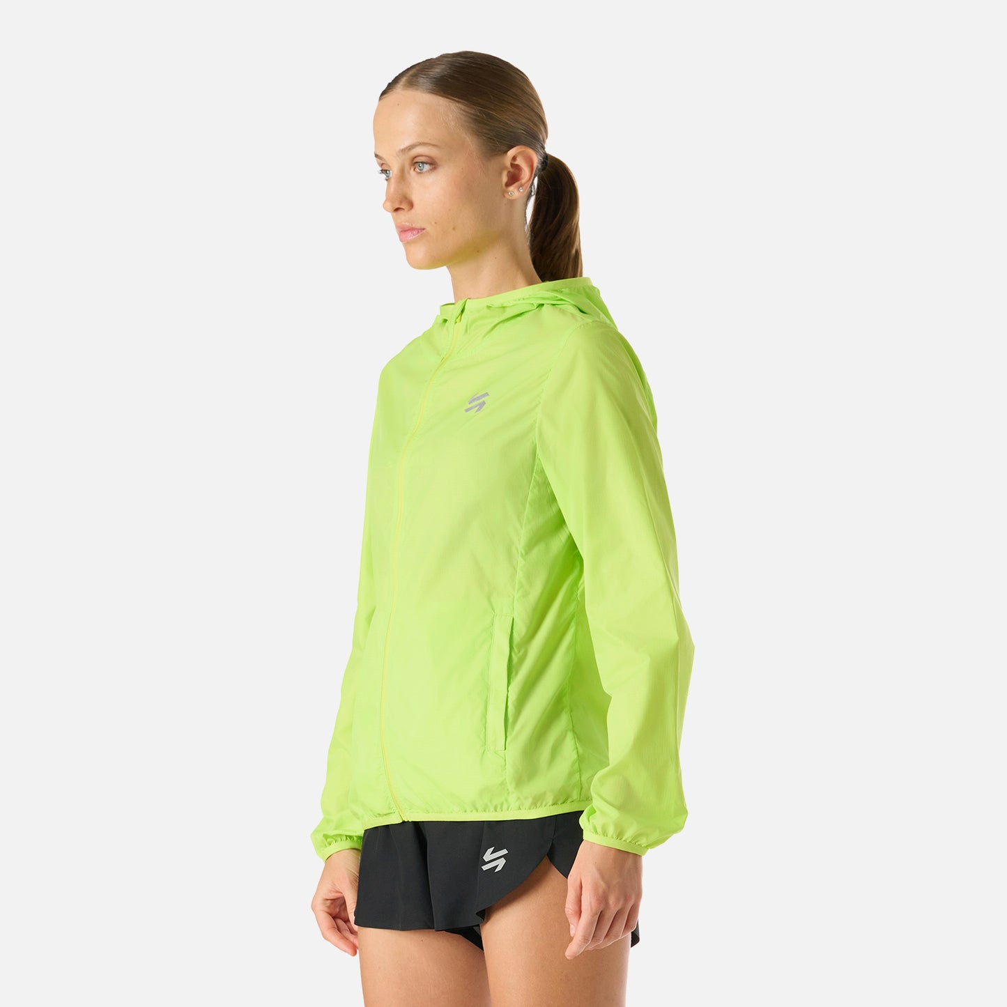 Chaqueta Mujer Built To Move Windbreaker Jacket Verde Lima Vulcano
