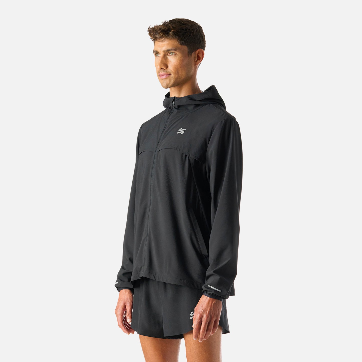 Chaqueta Hombre Built To Move Pro Windbreaker Jacket Negro Vulcano