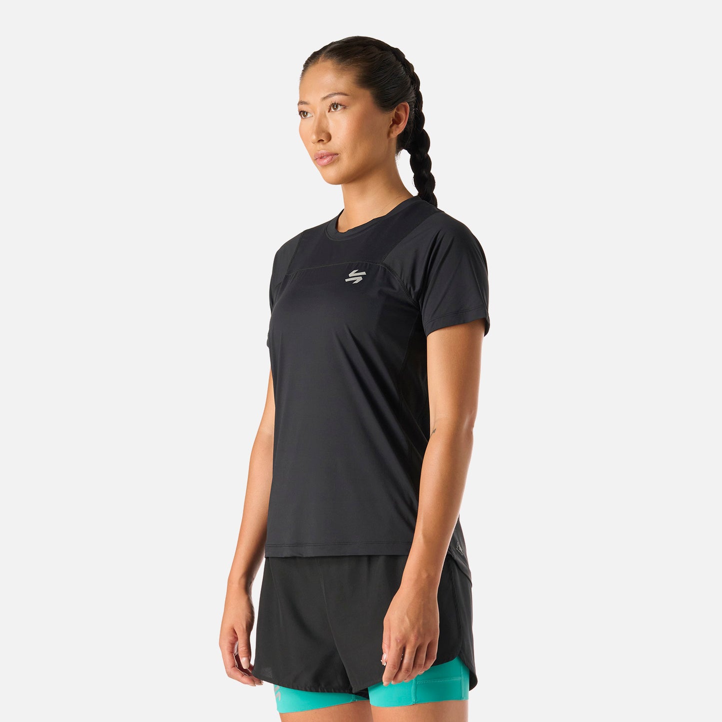 Polera Mujer Built To Move T-Shirt Negro Vulcano
