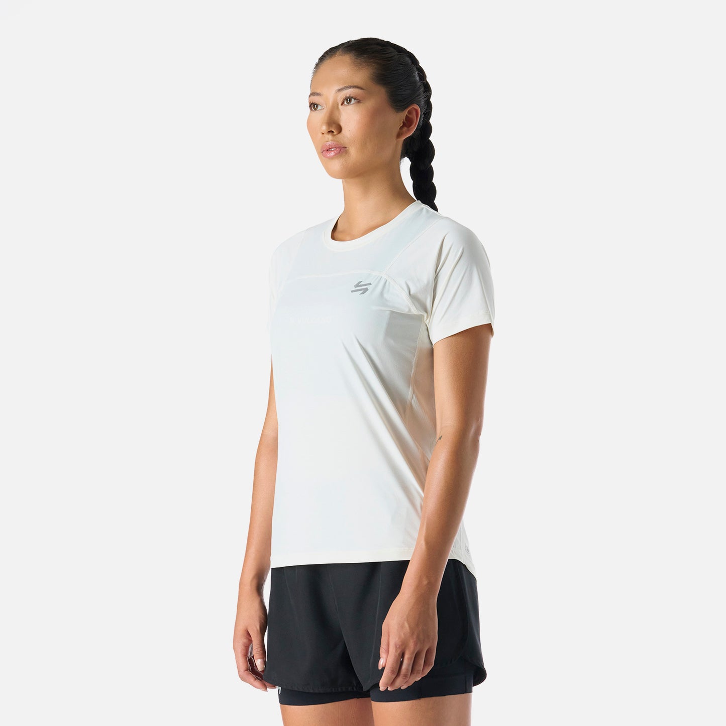 Polera Mujer Built To Move T-Shirt Blanco Vulcano