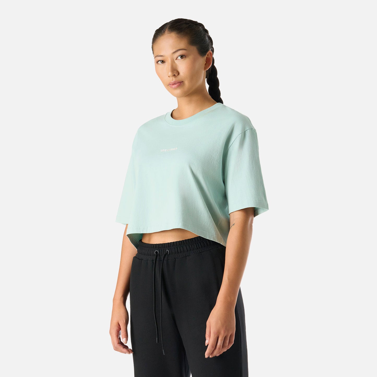 Polera Mujer Cool Down Crop T-Shirt Jade Vulcano