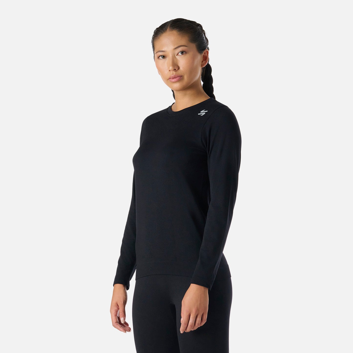 Primera Capa Mujer Built To Move Warm Shield Top Negro Vulcano