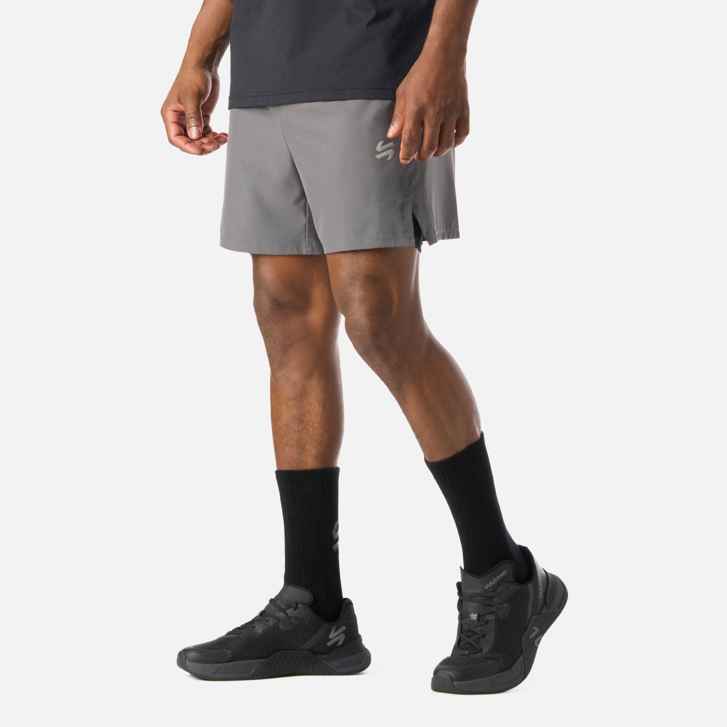 Shorts Hombre Built To Move 2-in-1 5" Shorts Gris Medio Vulcano
