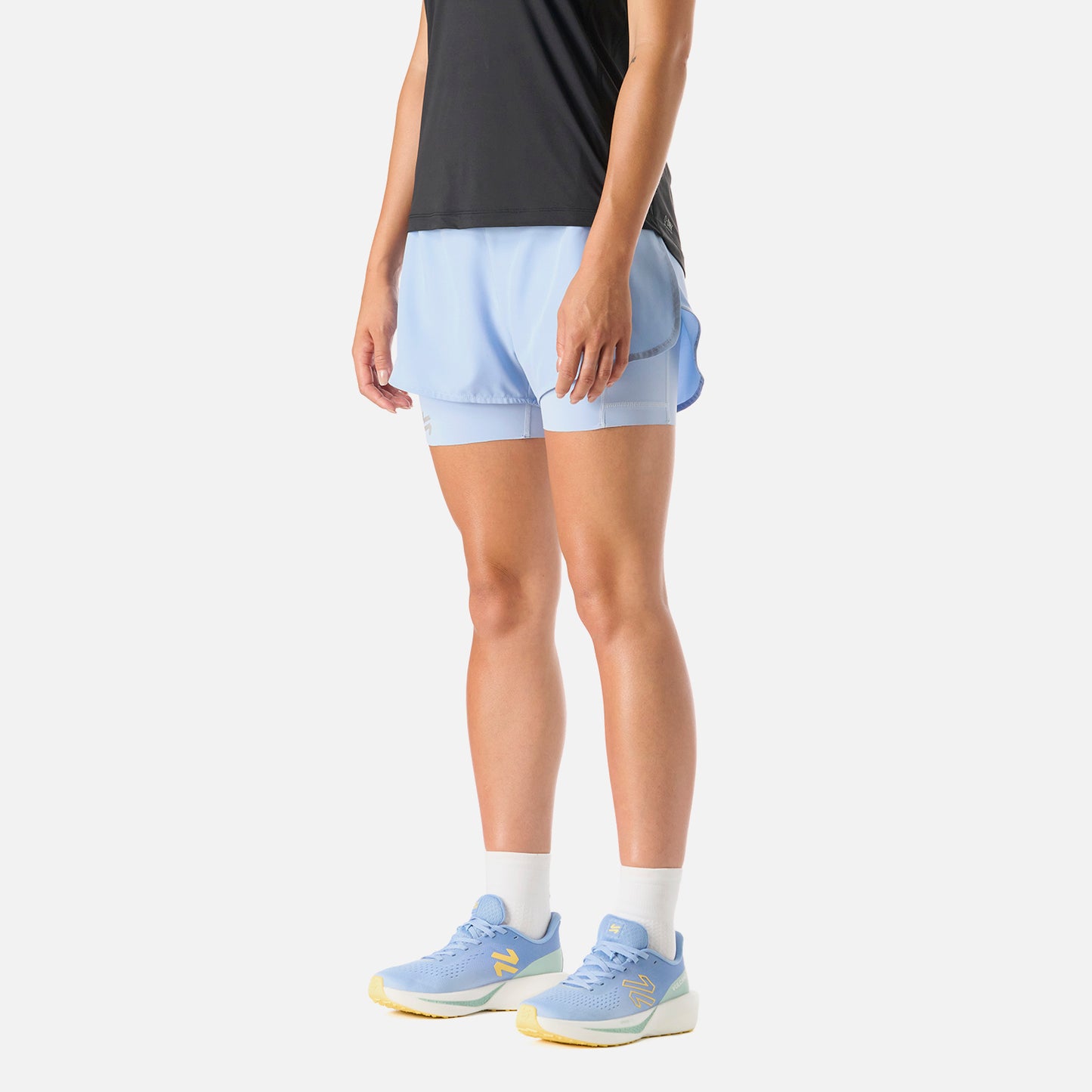 Shorts Mujer Built To Move 2-in-1 2,5" Shorts Celeste Vulcano