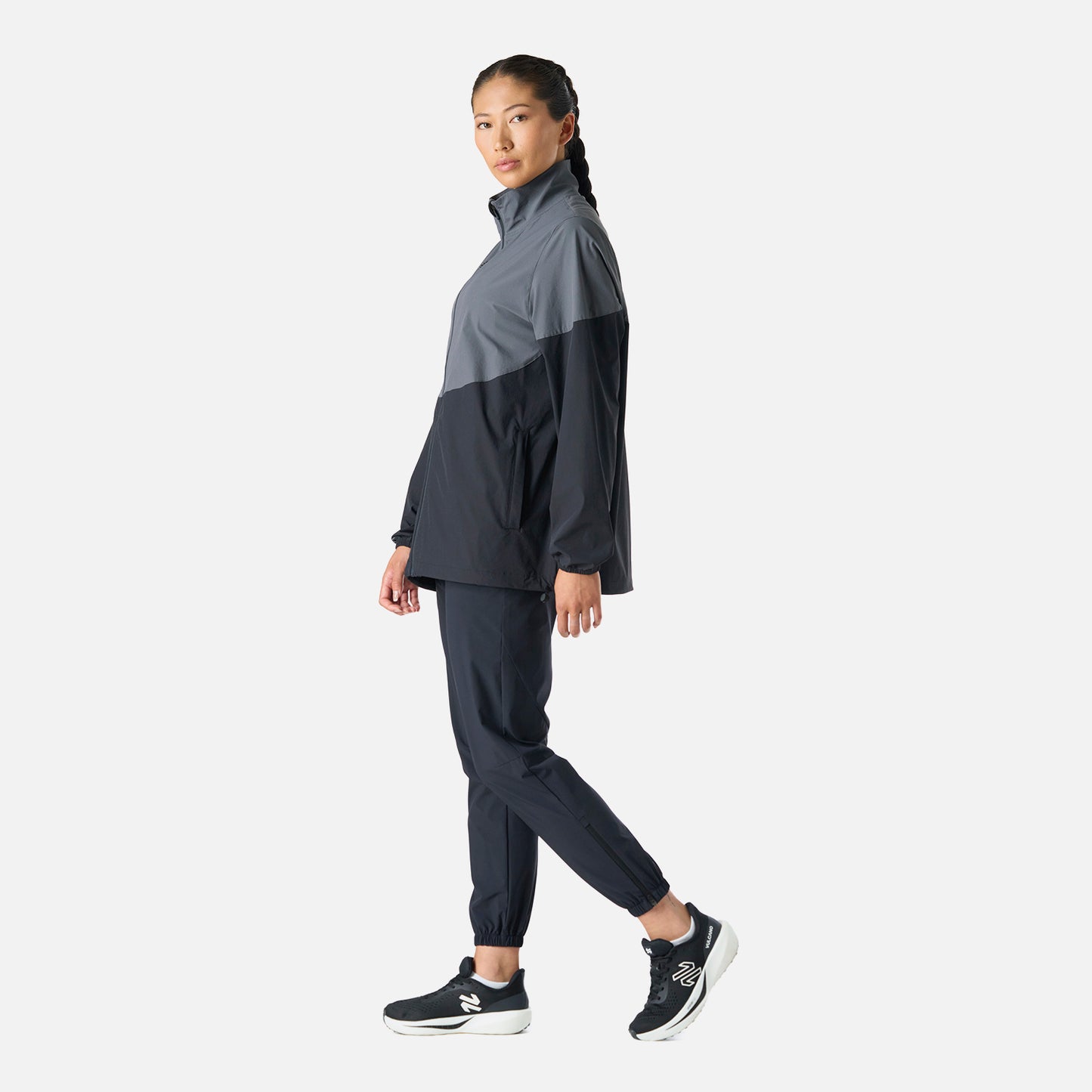 Chaqueta Mujer Tempo Full Zip Windbreaker Jacket Negro Vulcano