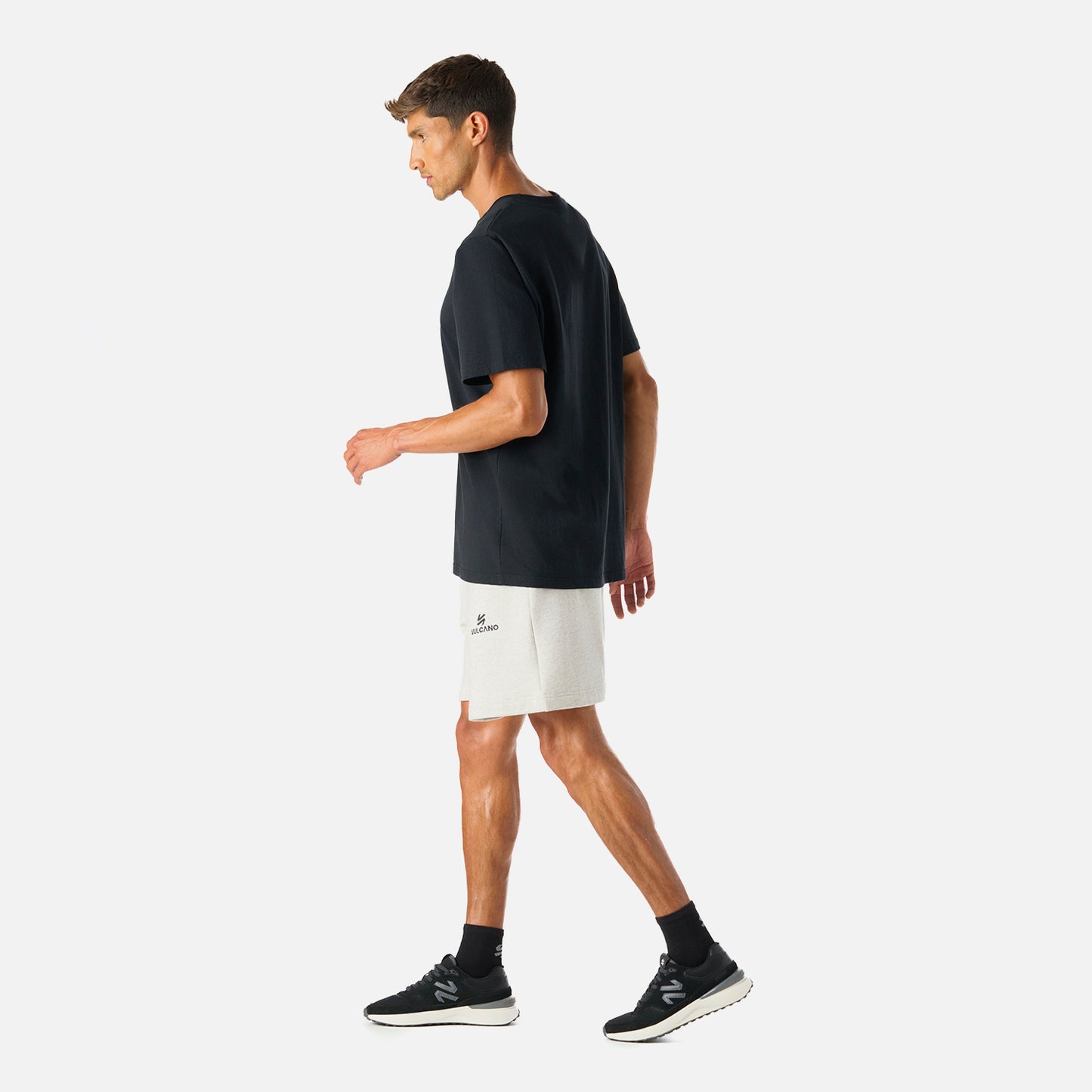 Shorts Hombre Cool Down Shorts Melange Gris Claro Vulcano