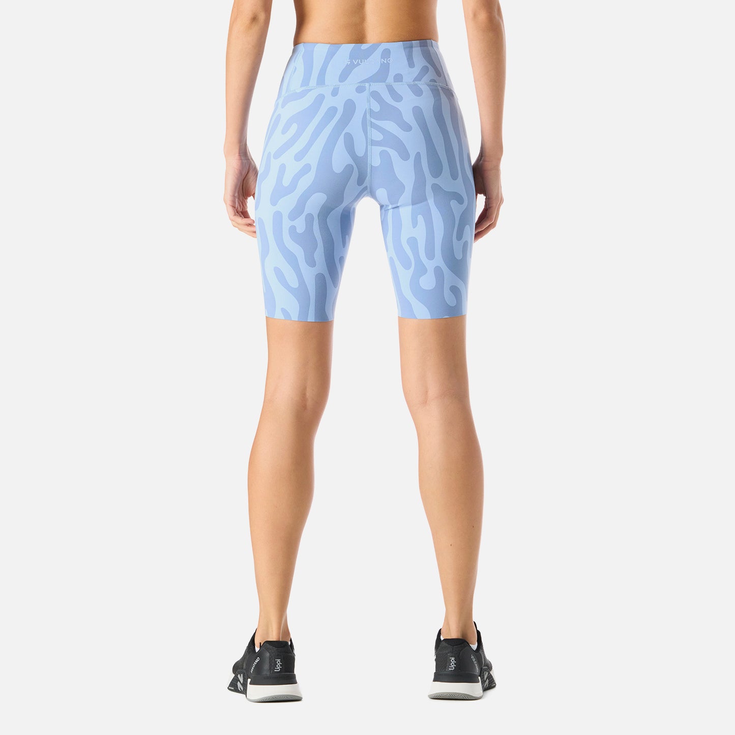 Calza Mujer Tempo Biker Super High Rise Leggins Print Celeste Vulcano