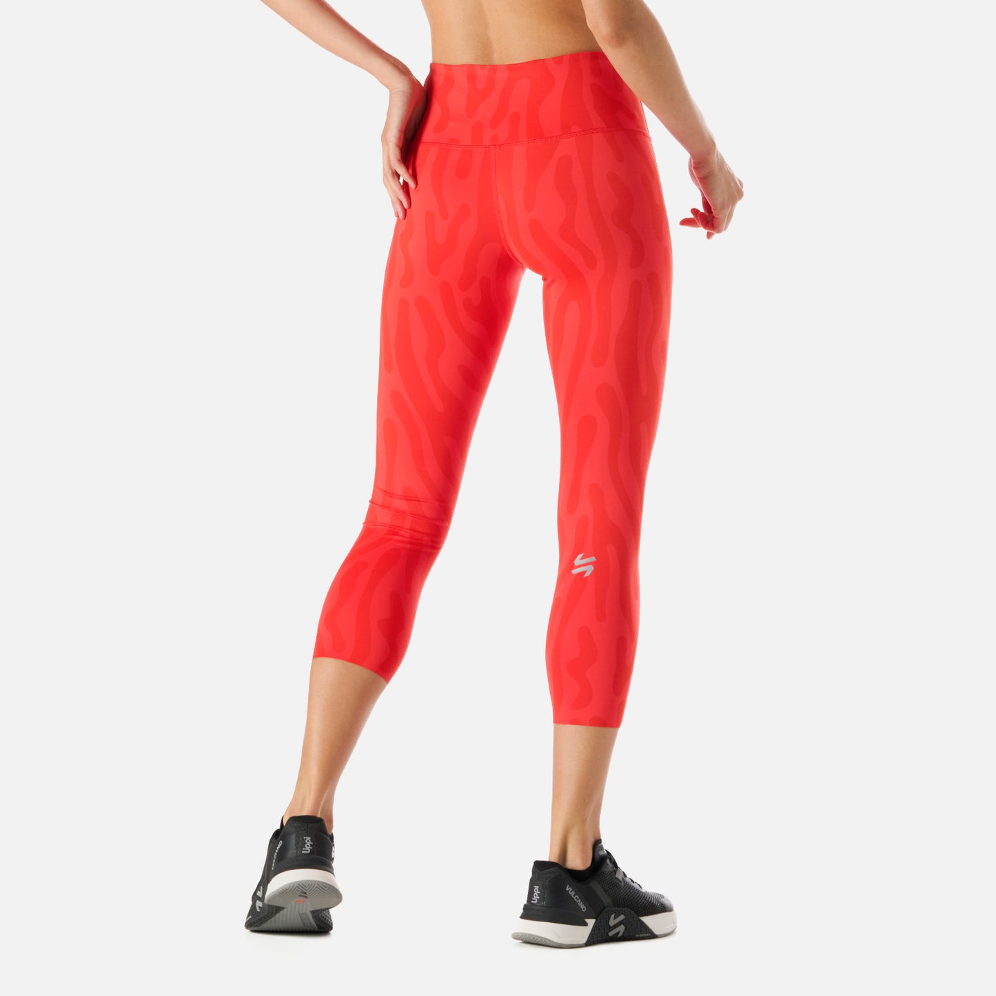 Calza Mujer Built To Move 3/4 High Rise Leggins Print Rojo Anaranjado Vulcano