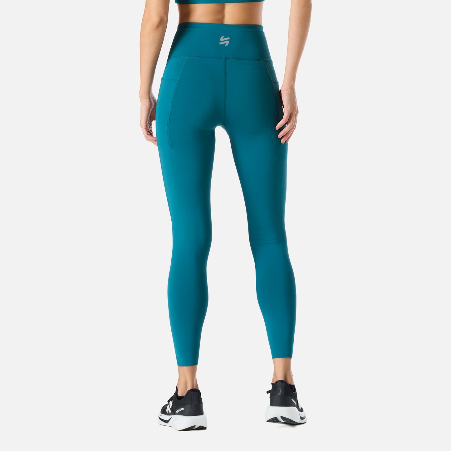 Calza Mujer Built To Move Compressive 7/8 Super High Rise Leggins Petroleo Vulcano