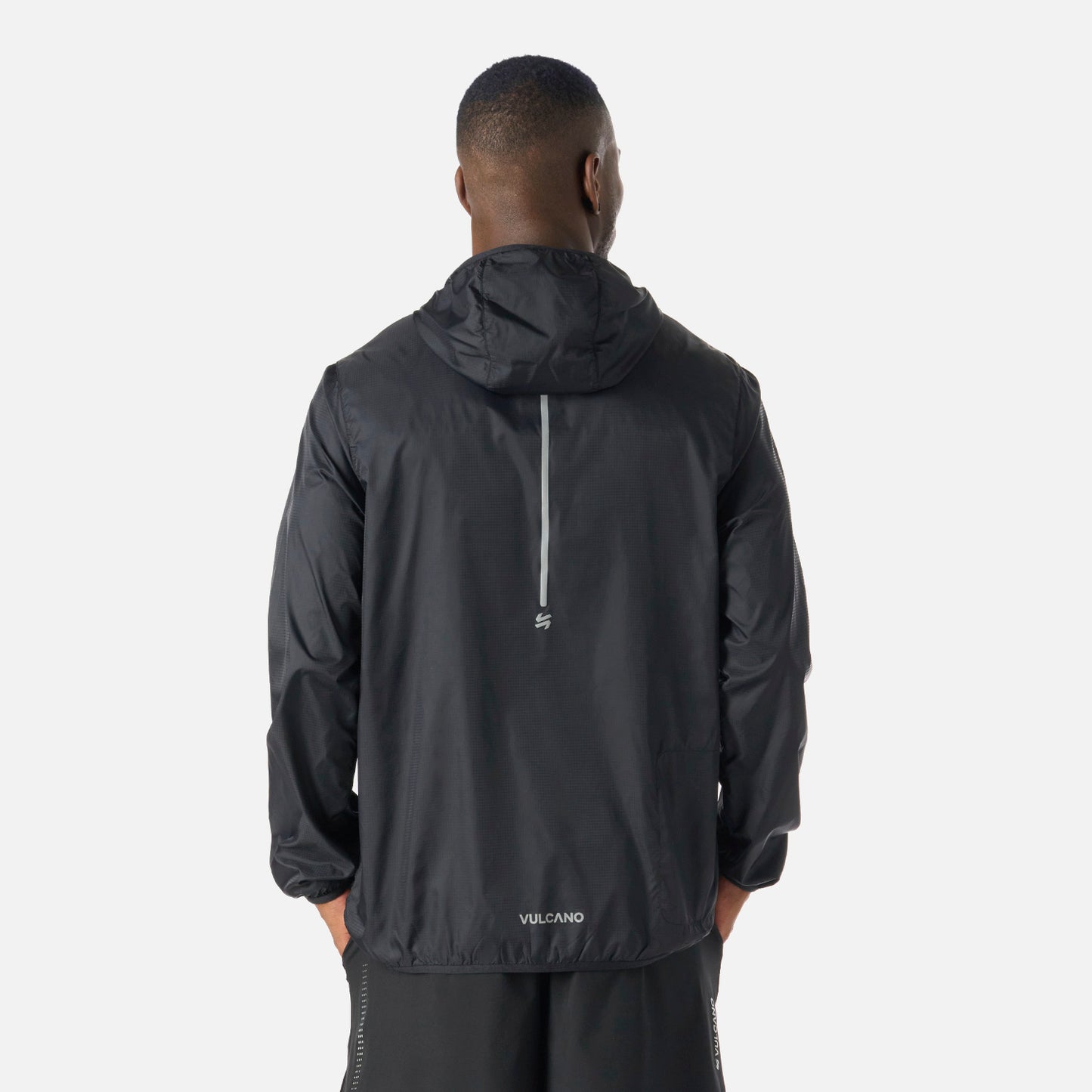 Chaqueta Hombre Built To Move Windbreaker Jacket Negro Vulcano