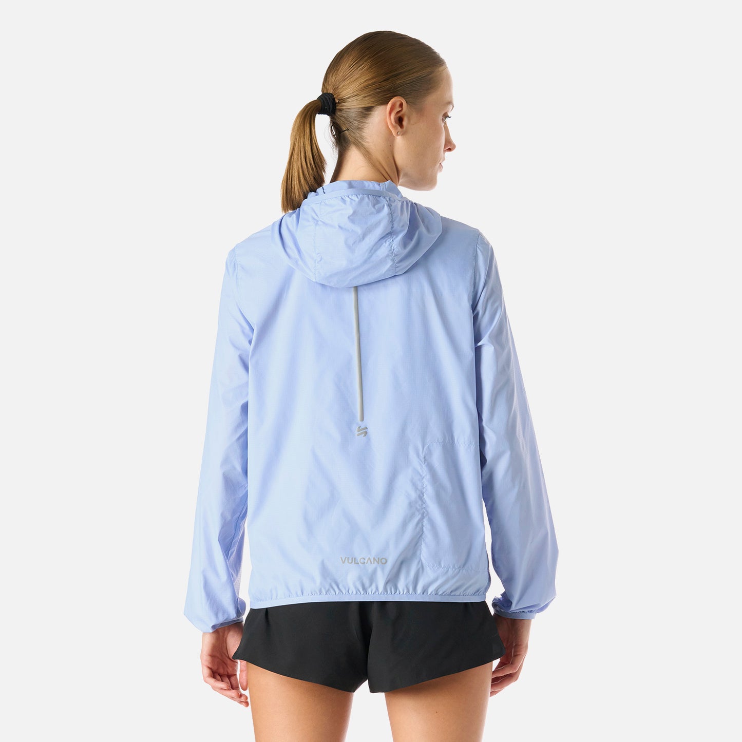 Chaqueta Mujer Built To Move Windbreaker Jacket Celeste Vulcano