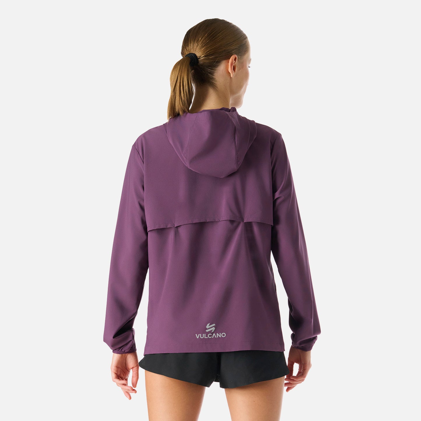 Chaqueta Mujer Built To Move Pro Windbreaker Jacket Morado Oscuro Vulcano