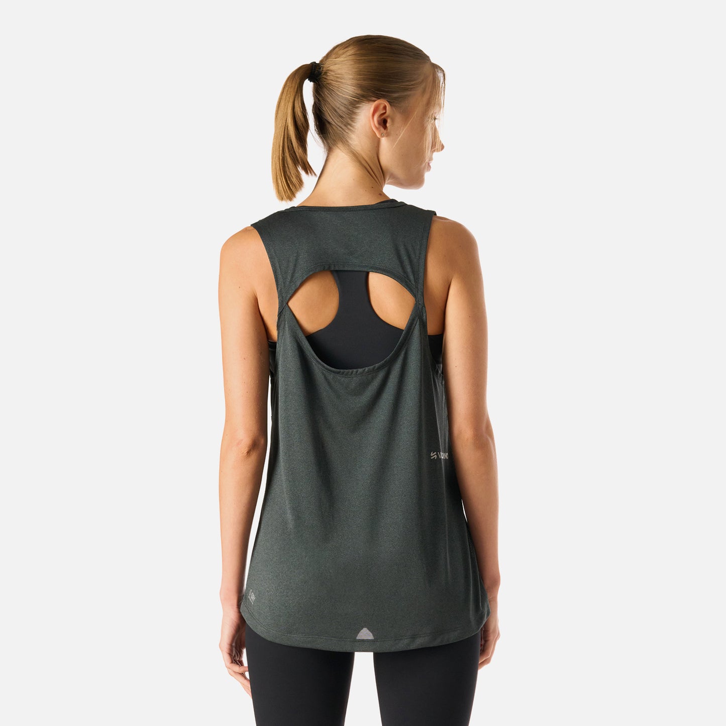 Polera Mujer Tempo Tank Top Melange Gris Vulcano