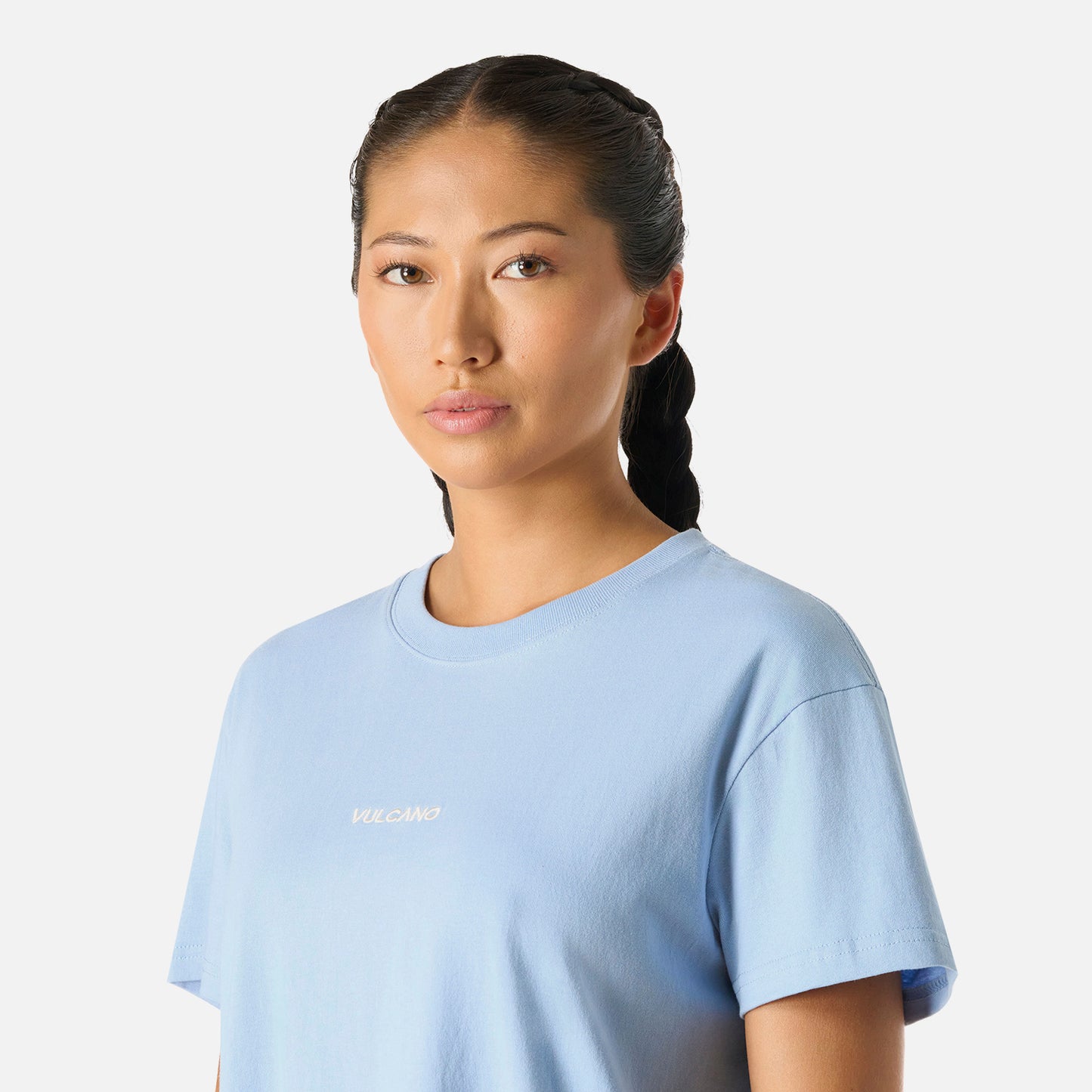 Polera Mujer Cool Down T-Shirt Celeste Vulcano