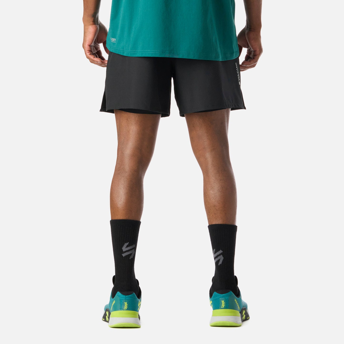 Shorts Hombre Built To Move 2-in-1 5" Shorts Negro Vulcano