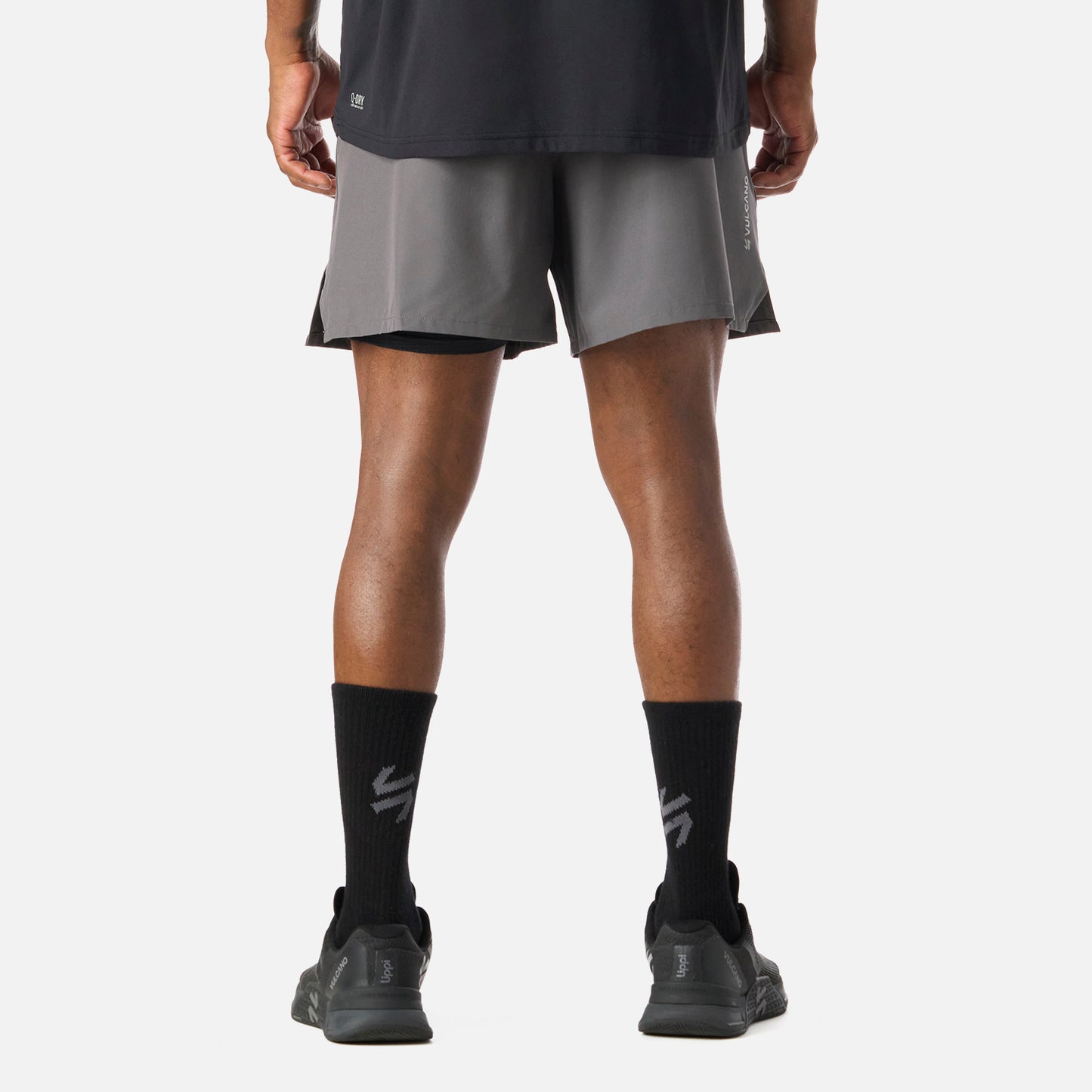 Shorts Hombre Built To Move 2-in-1 5" Shorts Gris Medio Vulcano