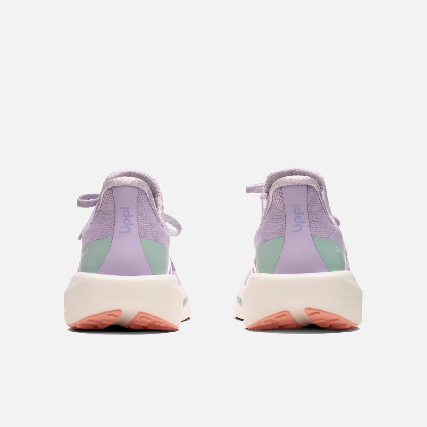 Vista trasera de las Zapatillas Mujer Magma Lila Vulcano con talón reforzado y diseño ergonómico. Comodidad y soporte para uso prolongado.