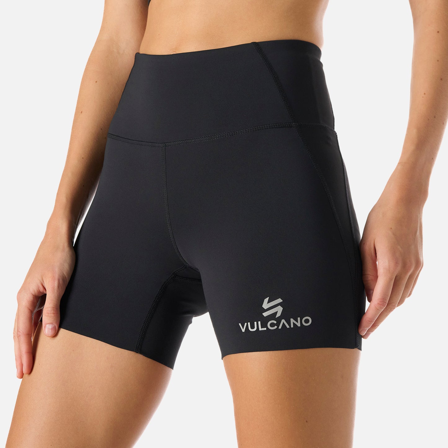 Calza Mujer Built To Move Compressive Short High Rise Leggins Negro Vulcano