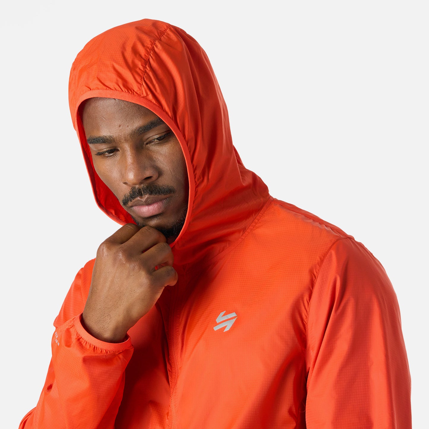 Chaqueta Hombre Built To Move Windbreaker Jacket Naranjo Vulcano