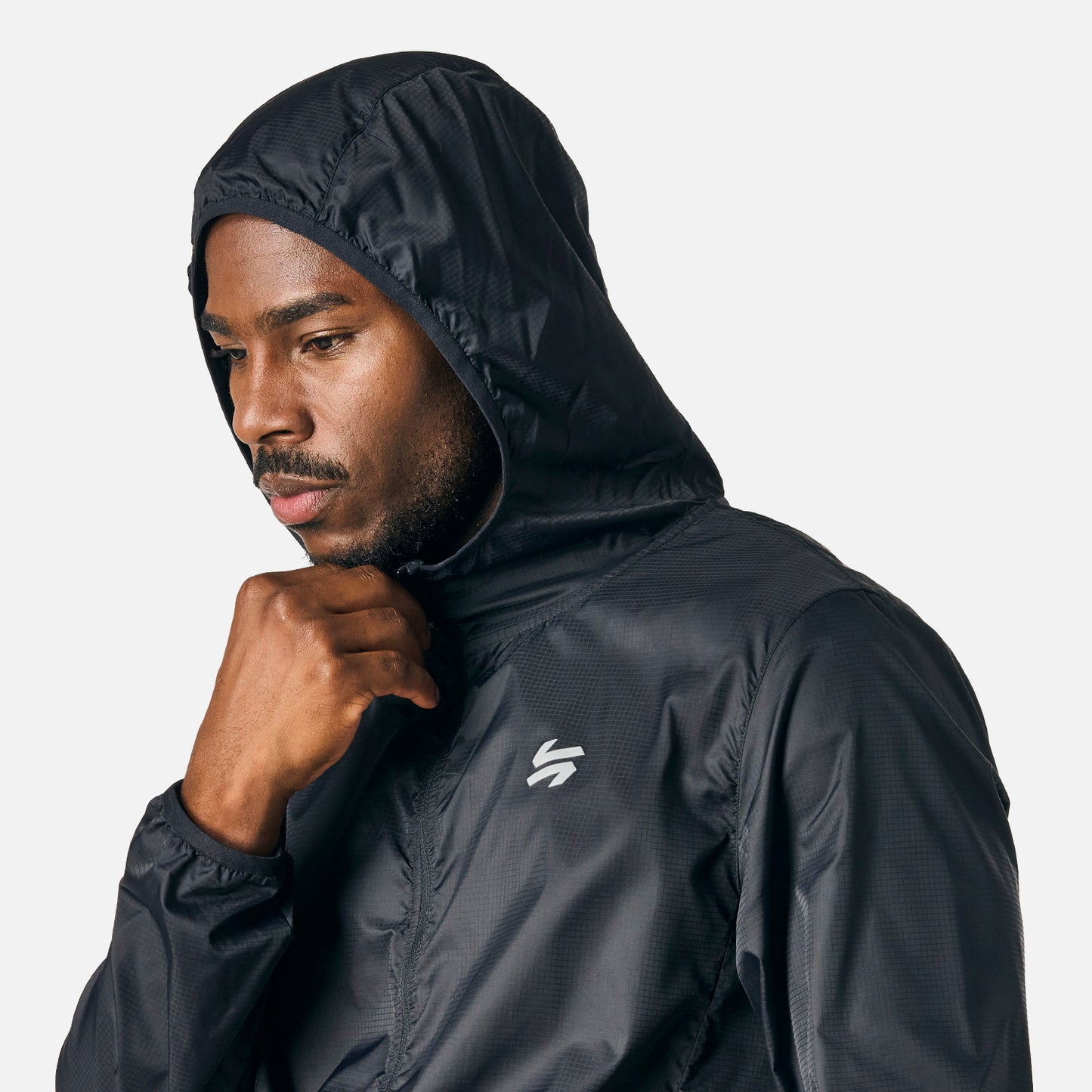 Chaqueta Hombre Built To Move Windbreaker Jacket Negro Vulcano