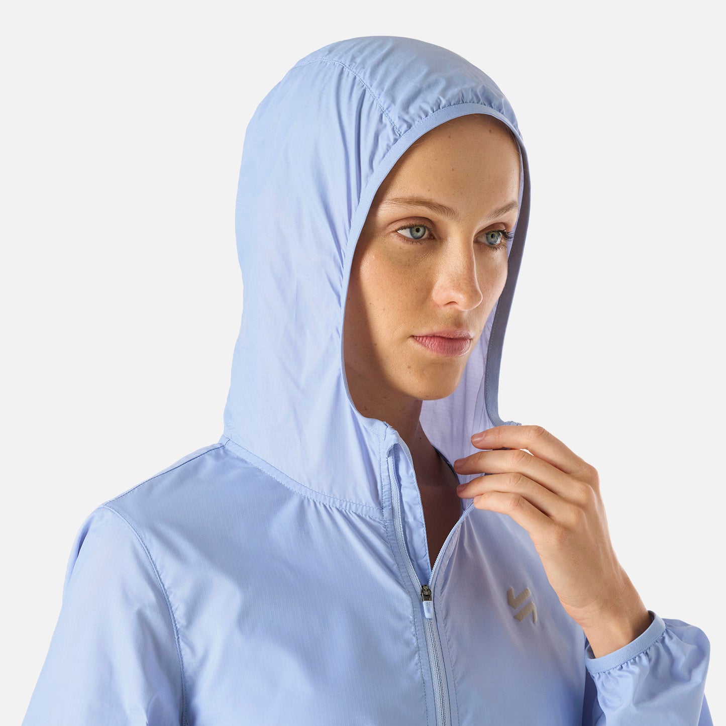 Chaqueta Mujer Built To Move Windbreaker Jacket Celeste Vulcano