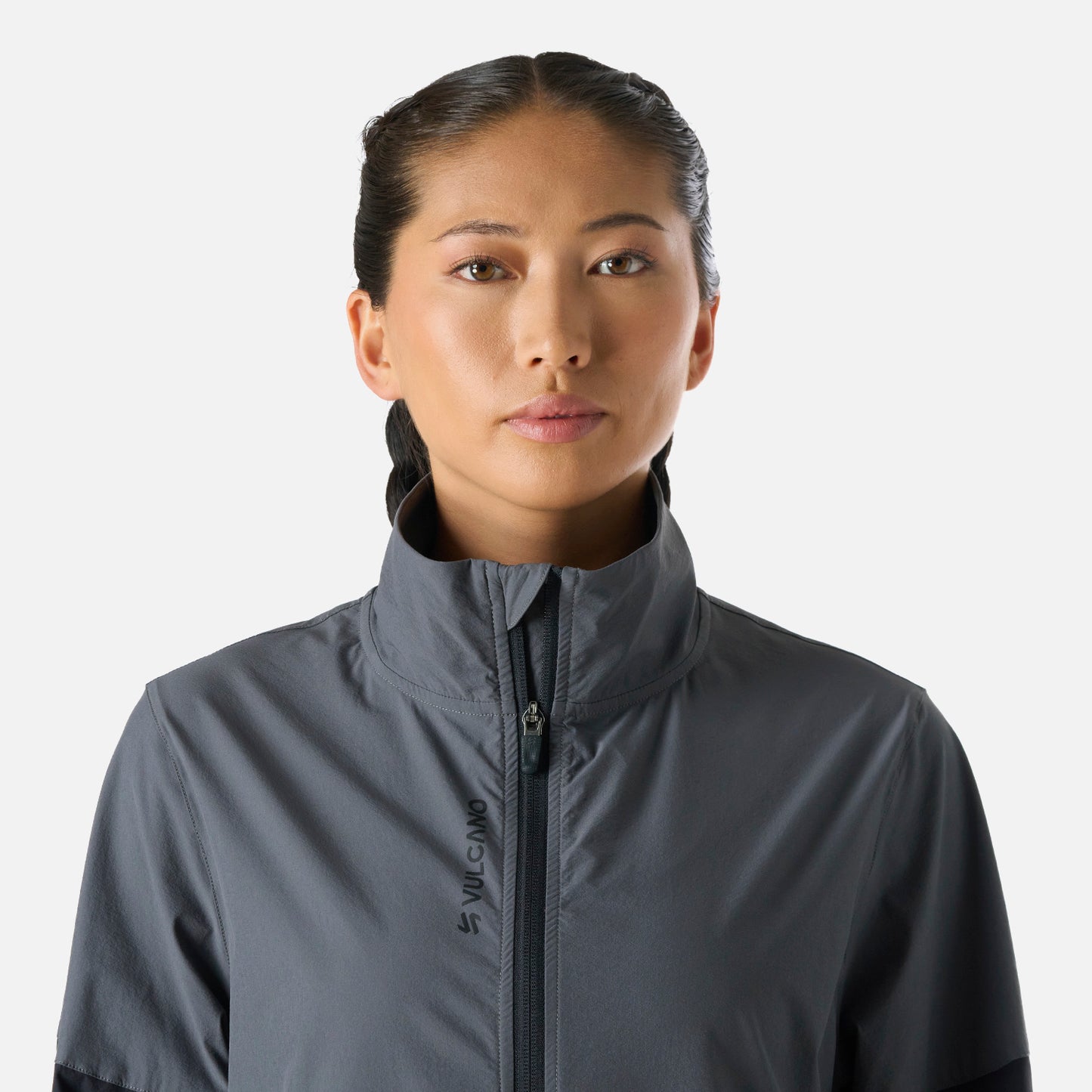 Chaqueta Mujer Tempo Full Zip Windbreaker Jacket Negro Vulcano