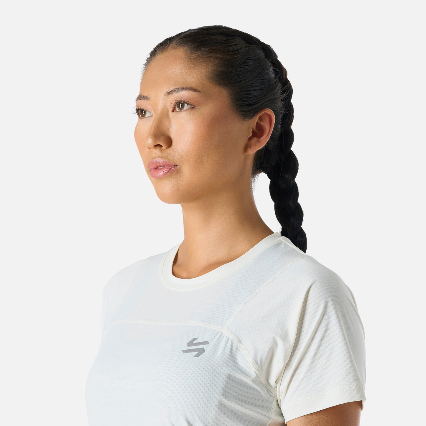 Polera Mujer Built To Move T-Shirt Blanco Vulcano