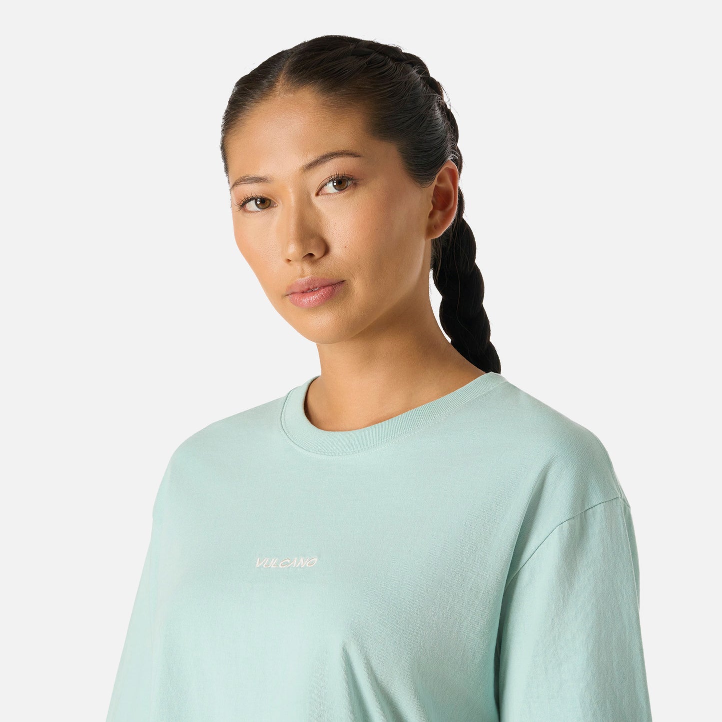 Polera Mujer Cool Down Crop T-Shirt Jade Vulcano