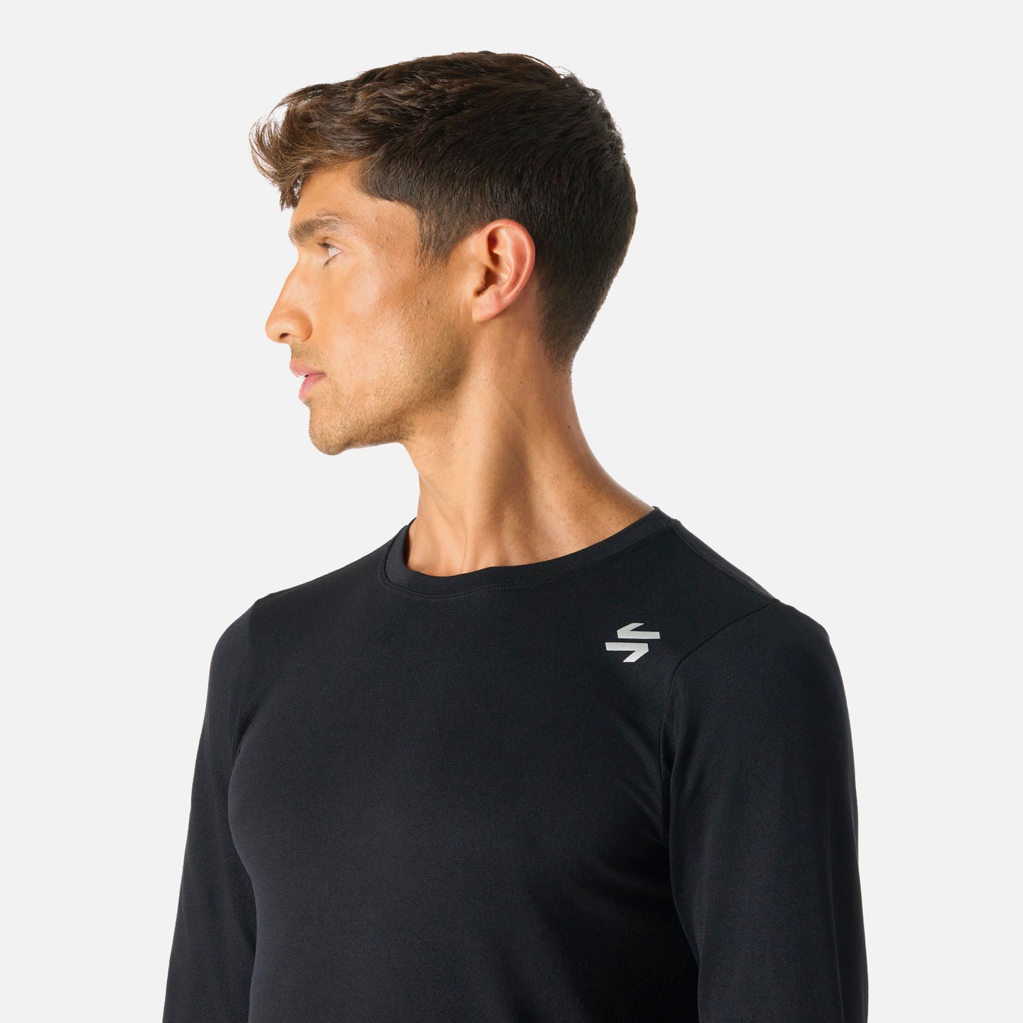 Primera Capa Hombre Built To Move Warm Shield Top Negro Vulcano