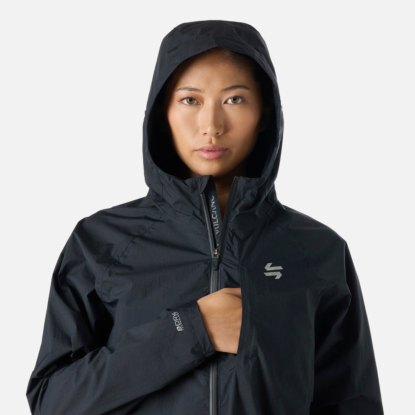 Chaqueta Mujer Built To Move Waterproof Jacket Negro Vulcano