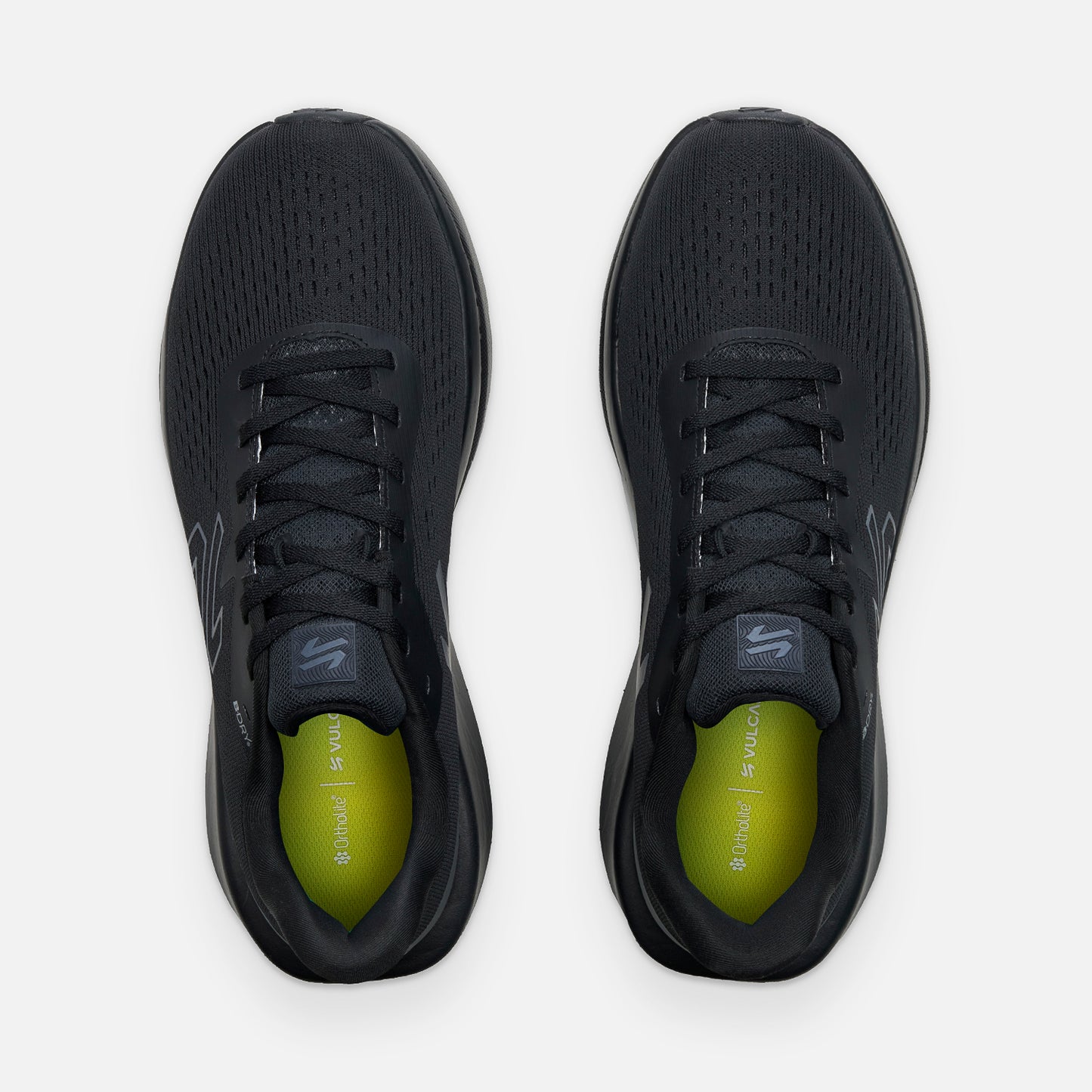 Vista superior de las Zapatillas Hombre Epicenter B-Dry Triple Negro Vulcano con plantilla Ortholite Hybrid y ajuste cómodo.