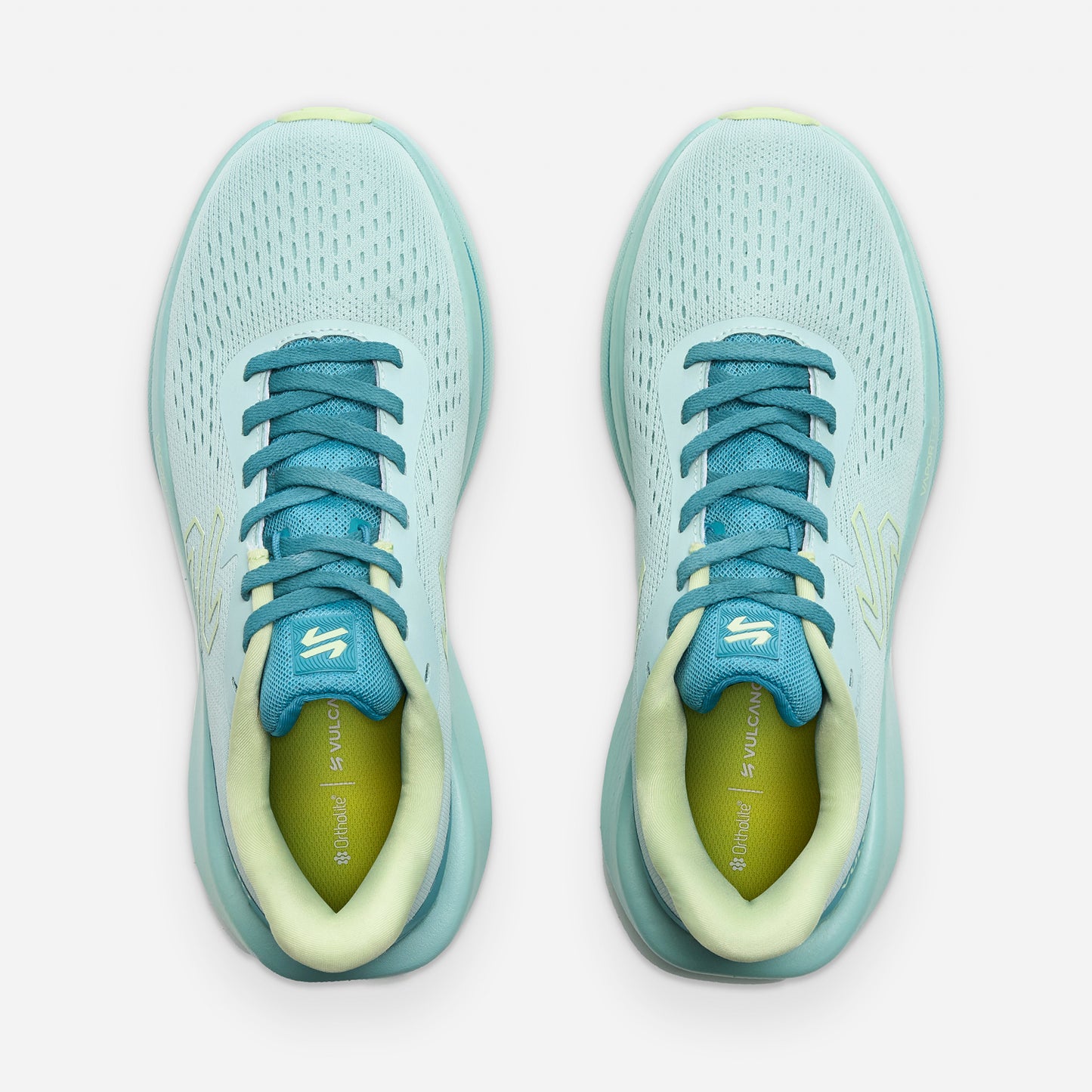 Vista superior de las Zapatillas Mujer Epicenter B-Dry Jade Vulcano, plantilla Ortholite Hybrid y ajuste cómodo para entrenamientos intensos.