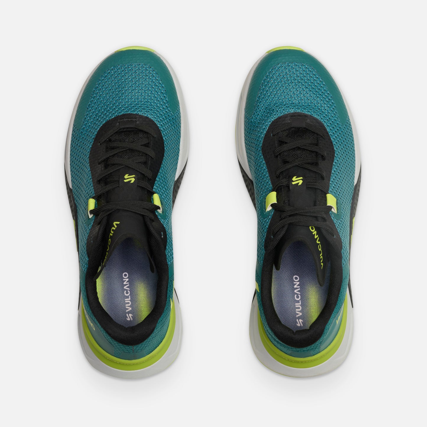 Vista superior de las Zapatillas Hombre No Gravity Petroleo Vulcano con plantilla Ortholite y ajuste anatómico para comodidad durante el entrenamiento.