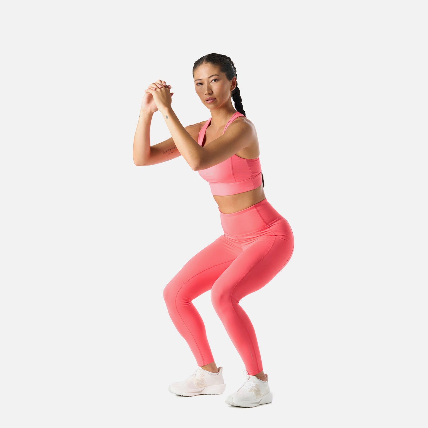 Calza Mujer Built To Move Compressive 7/8 Super High Rise Leggins Coral Vulcano